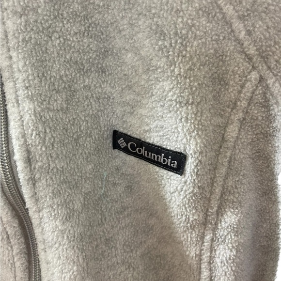 Columbia Benton Springs Women’s Fleece Jacket Gray XL Full Zip Mock Neck Casual - Picture 3 of 6